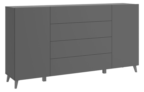 ŠIROKÁ KOMODA, čierna, 180/95,4/39 cm P & B - Online Only drobný nábytok, Online Only