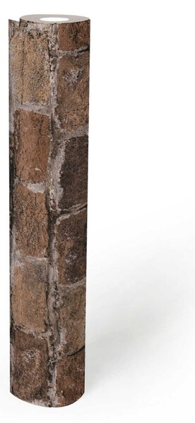 A.S. Création | Vliesová tapeta na stenu Elements 38814-2 | 0,53 x 10,05 m | hnedá, šedá, béžová