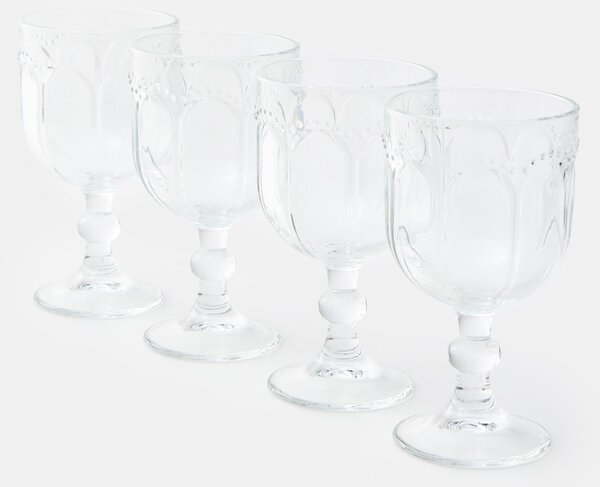 Sinsay - Sada pohárov so zdobením 4 pack - clear