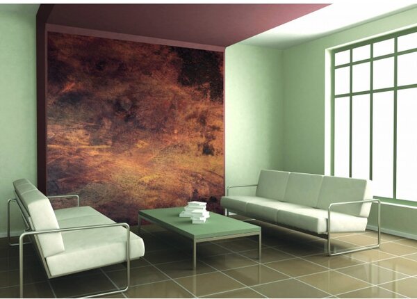 DIMEX | Vliesová fototapeta na stenu Poškriabaná meď MS-3-0179 | 225 x 250 cm | medená, čierna