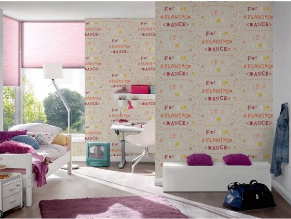 A.S. Création | Vliesová tapeta na stenu Il Decoro 36293-2 | 0,53 x 10,05 m | béžová, oranžová, červená, žltá