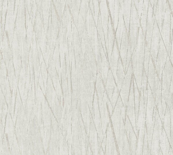 A.S. Création | Vliesová tapeta na stenu Hygge 2 38598-6 | 0,53 x 10,05 m | metalická, šedá