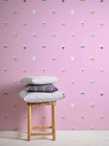 A.S. Création | Vliesová tapeta na stenu Little Love 38143-2 | 0,53 x 10,05 m | ružová