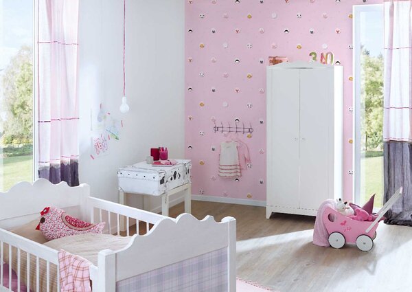 A.S. Création | Vliesová tapeta na stenu Little Love 38143-2 | 0,53 x 10,05 m | ružová