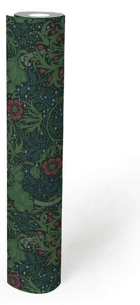 A.S. Création | Vliesová tapeta na stenu Art of Eden 39059-1 | 0,53 x 10,05 m | zelená, červená, čierna