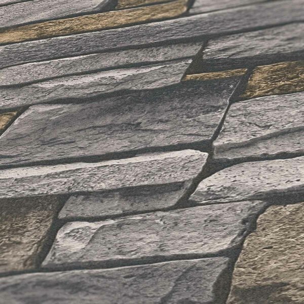 A.S. Création | Vliesová tapeta na stenu Terra 38813-1 | 0,53 x 10,05 m | béžová, šedá