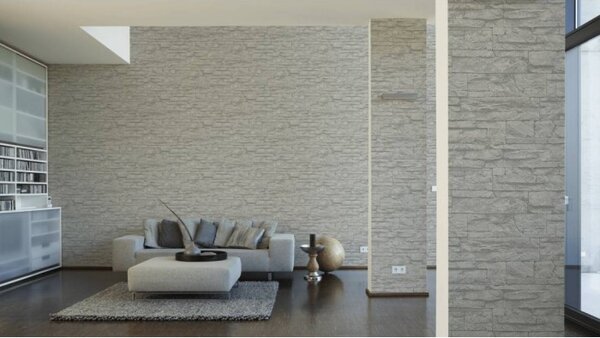 A.S. Création | Vliesová tapeta na stenu Elements 7071-16 | 0,53 x 10,05 m | šedá