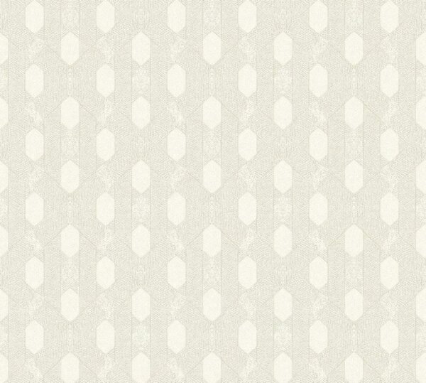 A.S. Création | Vliesová tapeta na stenu Absolutly Chic 36973-3 | 0,53 x 10,05 m | biela, šedá