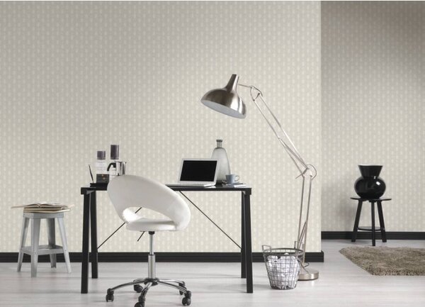 A.S. Création | Vliesová tapeta na stenu Absolutly Chic 36973-3 | 0,53 x 10,05 m | biela, šedá