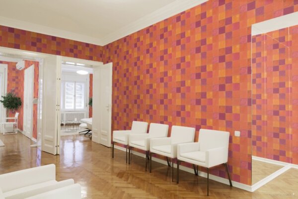 A.S. Création | Vliesová tapeta na stenu New Walls 37406-5 | 0,53 x 10,05 m | červená, oranžová