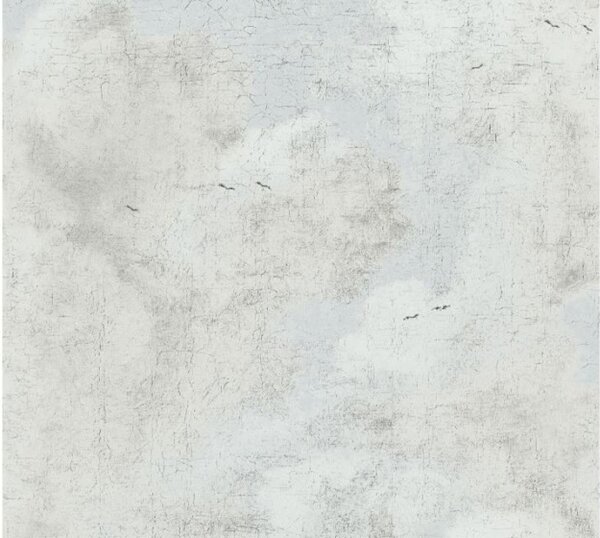 A.S. Création | Vliesová tapeta na stenu History of Art 37649-1 | 0,53 x 10,05 m | modrá, čierna, šedá