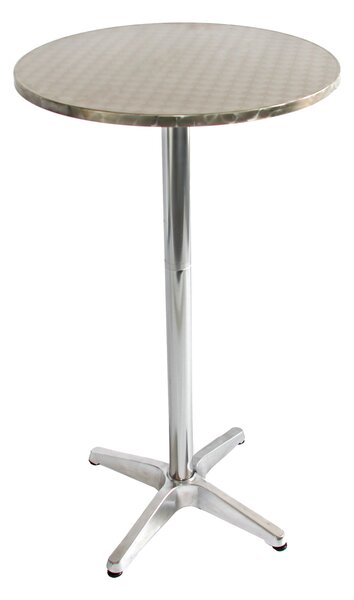 Barový bistro stôl okrúhly 11352, hliník - v70/110 x Ø60 cm
