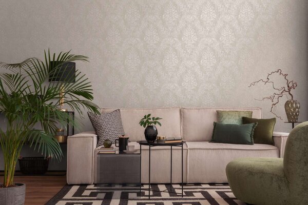 A.S. Création | Vliesová tapeta na stenu Pure Elegance 39765-6 | 0,53 x 10,05 m | šedá