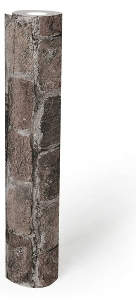 A.S. Création | Vliesová tapeta na stenu Elements 38814-3 | 0,53 x 10,05 m | šedá, čierna, béžová