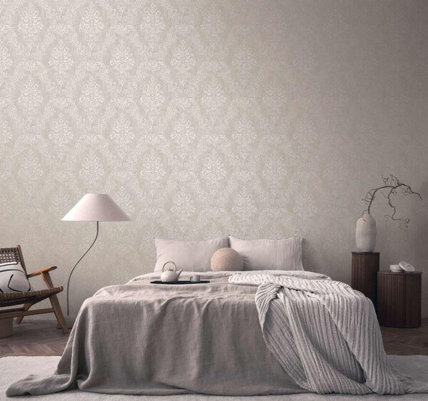A.S. Création | Vliesová tapeta na stenu Pure Elegance 39765-6 | 0,53 x 10,05 m | šedá