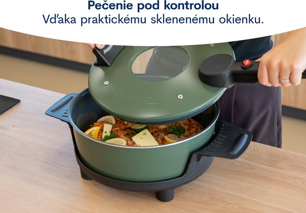 Remoska P32F/22 4l Prima Glass Ceramic Green