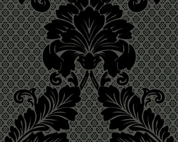 A.S. Création | Vliesová tapeta na stenu Luxury Wallpaper 30544-5 | 0,52 x 10 05 m | šedá, čierna