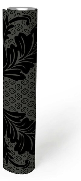 A.S. Création | Vliesová tapeta na stenu Luxury Wallpaper 30544-5 | 0,52 x 10 05 m | šedá, čierna