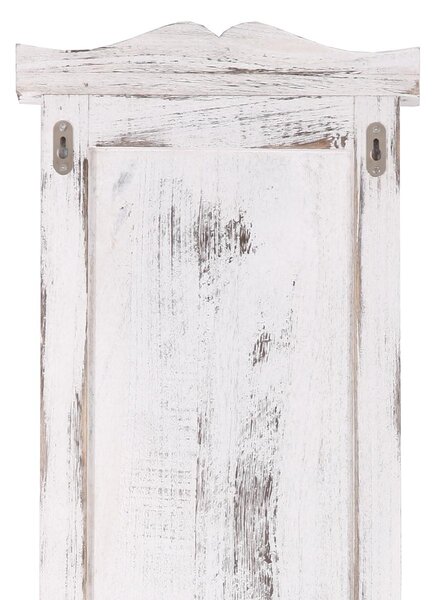 2x vešiaková stena s 3 vešiakmi 30443 - 109x28x3,5 cm, antik biela
