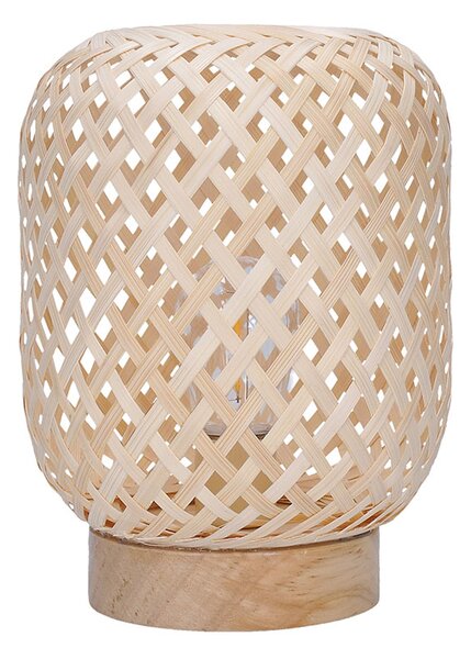 SOLIGHT Ratanová LED žiarovka s LED žiarovkou, teplá biela, 2x AAA, 19cm