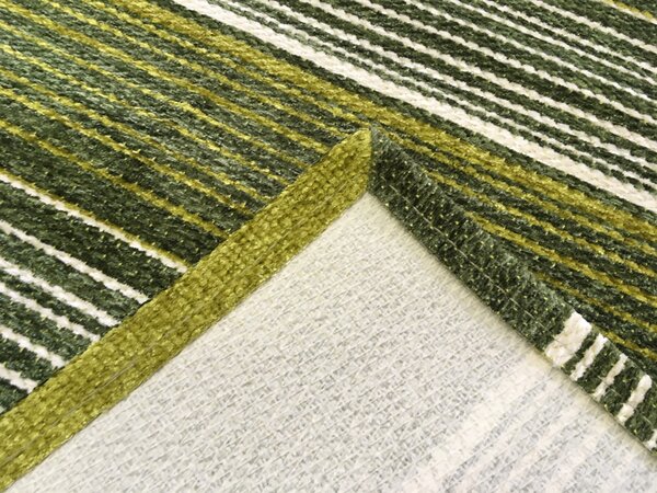 Oriental Weavers , PRE ZVIERATÁ: Prateľný Laos 140/999X, 55x85, zelená, chodba / predsieň