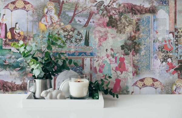 A.S. Création | Vliesová tapeta na stenu Dream Flowery 38174-3 | 0,53 x 10,05 m | viacfarebná