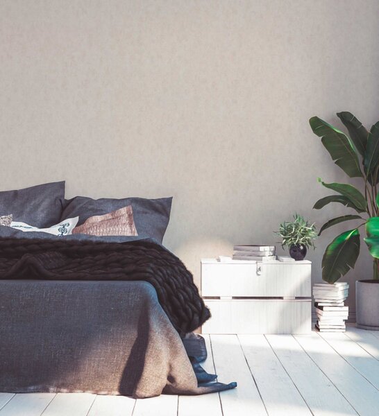 A.S. Création | Vliesová tapeta na stenu Hygge 2 38615-4 | 0,53 x 10,05 m | krémová, šedá