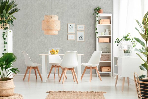 A.S. Création | Vliesová tapeta na stenu Hygge 2 38598-7 | 0,53 x 10,05 m | metalická, šedá