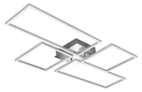 Stropné LED Frame CCT chróm-hliník, 110 x 54 cm