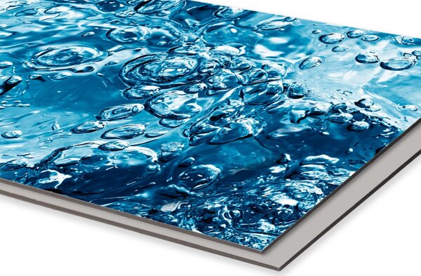 DIMEX | Dibond doska za kuchynskú linku | DBW-08040-060 Perlivá voda| 80 x 40 cm