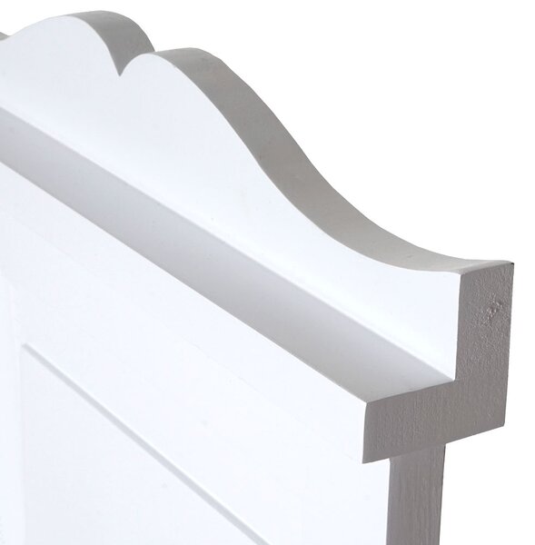 2x vešiaková stena s 3 vešiakmi 53016 - 109x28x3,5 cm, biela