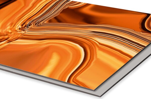 DIMEX | Dibond doska za kuchynskú linku | DBW-06040-102 Kvapalný chrómový bronz | 60 x 40 cm
