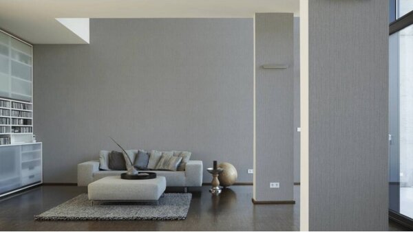A.S. Création | Vliesová tapeta na stenu Casual Living 3443-28V | 0,53 x 10,05 m | metalická, šedá