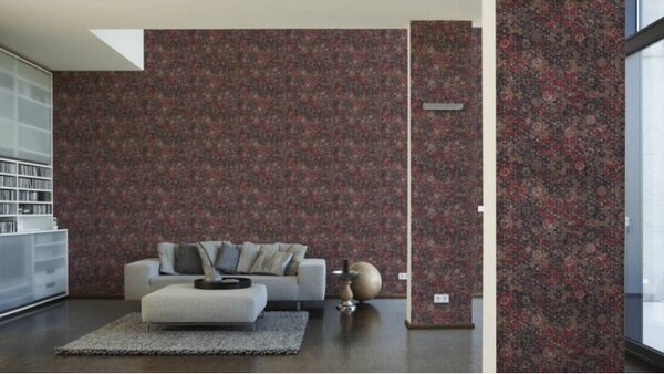 A.S. Création | Vliesová tapeta na stenu New Walls 37391-3 | 0,53 x 10,05 m | viacfarebná, červená, zlatá, ružová