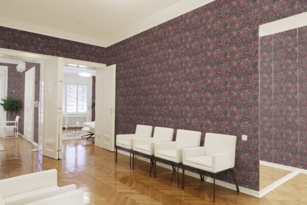 A.S. Création | Vliesová tapeta na stenu New Walls 37391-3 | 0,53 x 10,05 m | viacfarebná, červená, zlatá, ružová