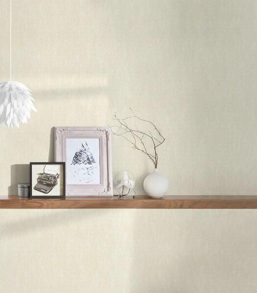 A.S. Création | Vliesová tapeta na stenu Shades of White 3724-06 | 0,53 x 15 m | krémová