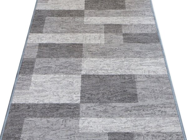 Associated Weavers , Protišmykový behúň na mieru Icona 97, šíre 67 cm, šedá, chodba / predsieň