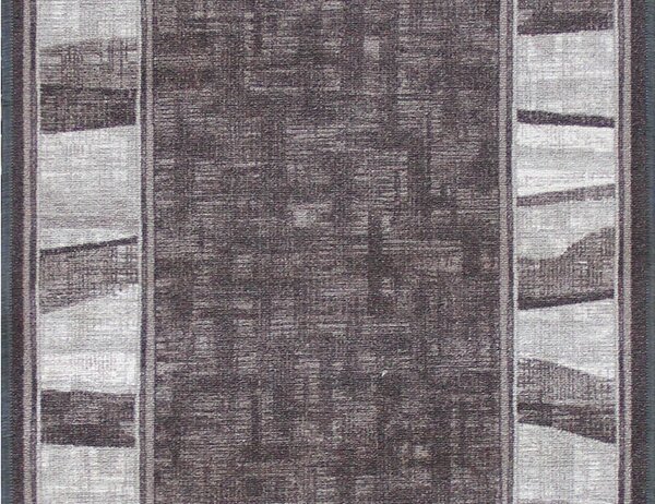 Associated Weavers , Protišmykový behúň na mieru Linea 97, šíre 67 cm, šedá, chodba / predsieň
