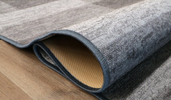 Associated Weavers , Protišmykový behúň na mieru Icona 97, šíre 67 cm, šedá, chodba / predsieň