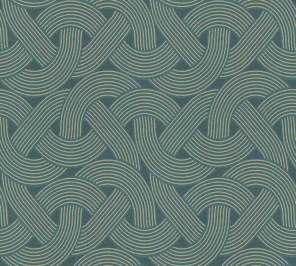 A.S. Création | Vliesová tapeta na stenu AP Arcade 39175-3 | 0,53 x 10,05 m | zelená, zlatá, vining ivy