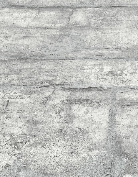 DIMEX | Vliesová tapeta na stenu 1022231V | 0,53 x 10,05 m | metalická, šedá
