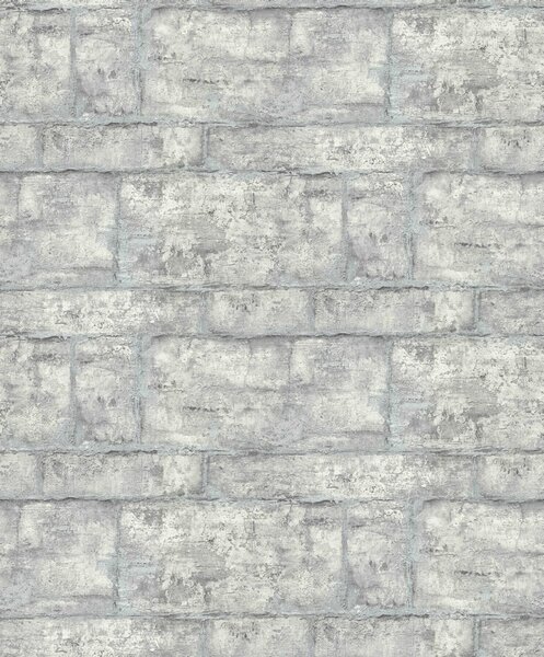 DIMEX | Vliesová tapeta na stenu 1022231V | 0,53 x 10,05 m | metalická, šedá
