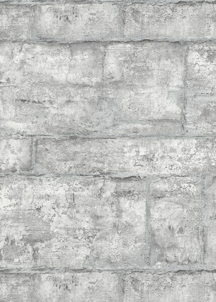 DIMEX | Vliesová tapeta na stenu 1022231V | 0,53 x 10,05 m | metalická, šedá