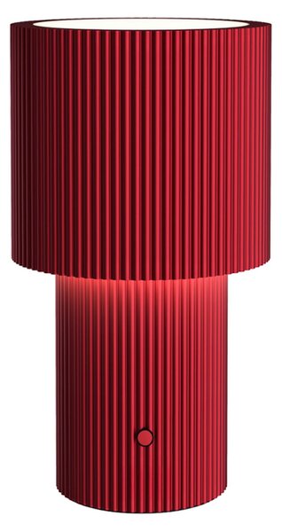 Stolové Lampa Herstal, Iluma, stmievateľné, Červená, Obývacia izba, Hliník, Moderný