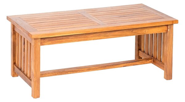 DEOKORK Teakový konferenčný stolík ROSALINE 120 × 65 × 48 cm