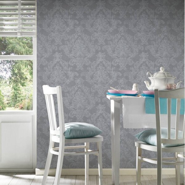 A.S. Création | Vliesová tapeta na stenu Elegance 30518-4 | 0,53 x 10,05 m | šedá