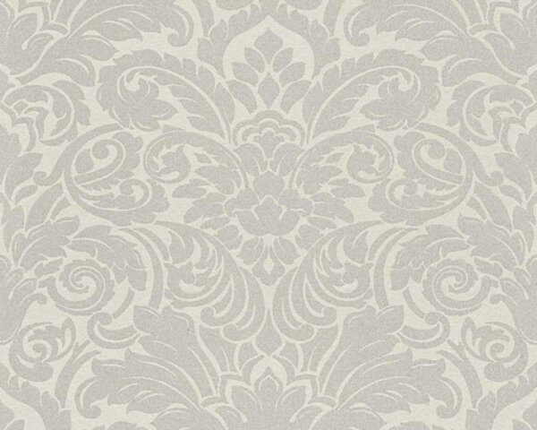 A.S. Création | Vliesová tapeta na stenu Luxury Wallpaper 30545-1 | 0,52 x 10 05 m | metalická, krémová