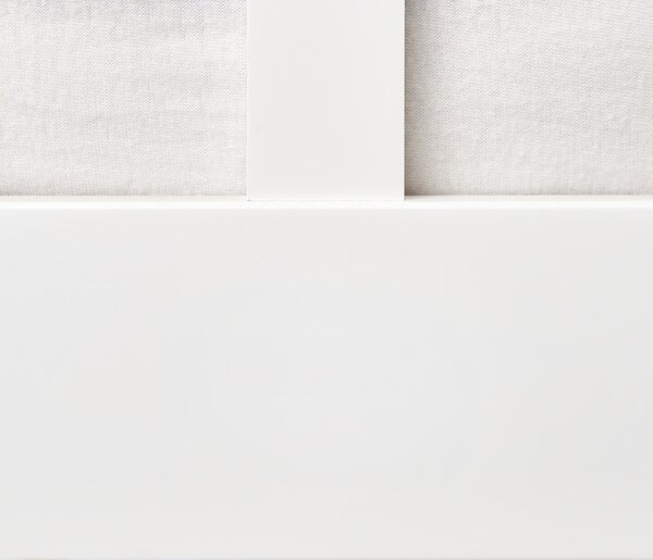 Posteľ biela borovicové drevo MDF 90 x 200 cm s čelom úložný priestor 2 zásuvky minimalistický škandinávsky štýl spálňa detská izba
