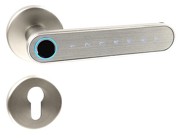 Chytrá kľučka Richter Slovak Smart Touch Handle H.03. (NIMAT), kľučka-kľučka, Otvor na cylindrickú vložku PZ, Richter nikel matný