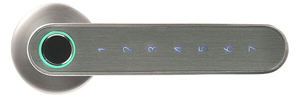 Chytrá kľučka Richter Slovak Smart Touch Handle H.03. (NIMAT), kľučka-kľučka, Otvor na cylindrickú vložku PZ, Richter nikel matný